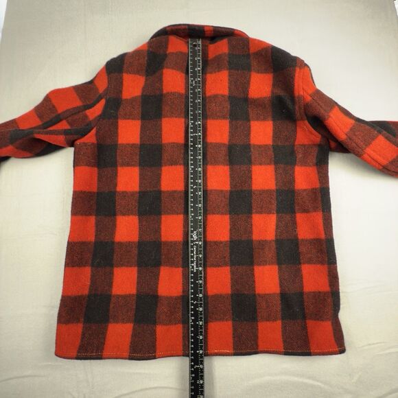 Vintage 1940-1950s Hercules Sears Plaid Button Up Chore Jacket Large - READ COND - Picture 15 of 16
